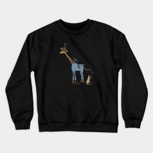 Giraffe Scarecrow Crewneck Sweatshirt